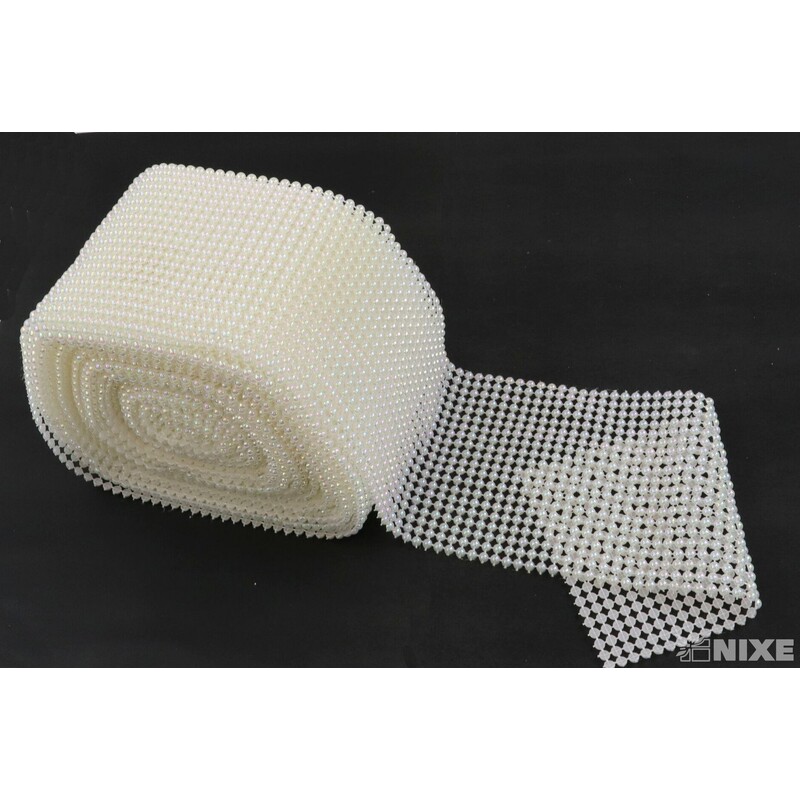 PÁSEK OZDOBNÝ 110mmx10yd*BÍLÁ