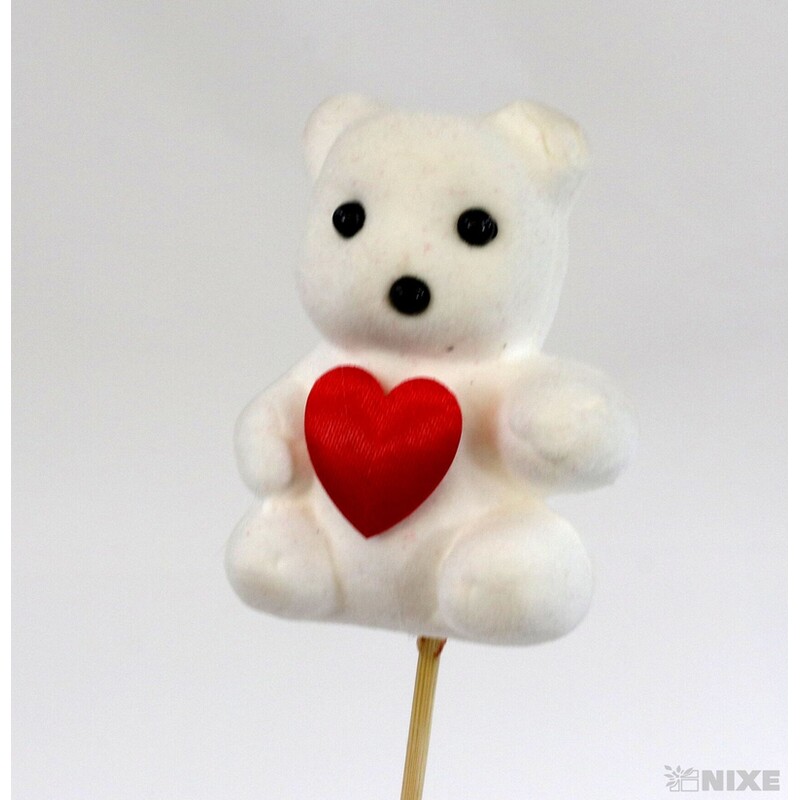 ZÁPICH MEDVÍDEK 12ks 7x18cm*BÍLÁ