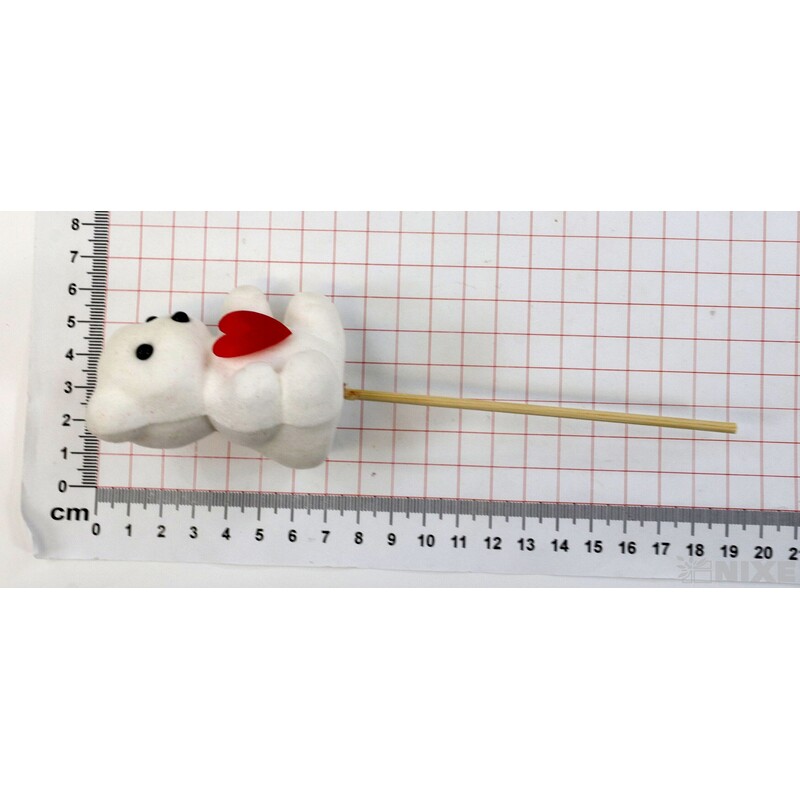 ZÁPICH MEDVÍDEK 12ks 7x18cm*BÍLÁ