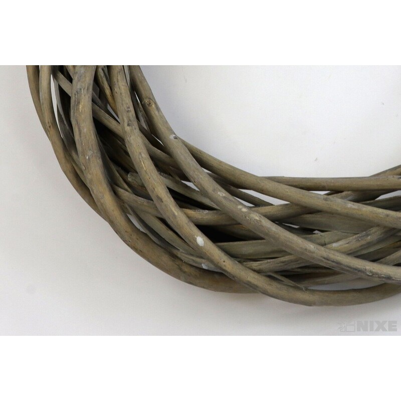 VĚNEC PROUTĚNÝ 35cm*ŠEDÁ