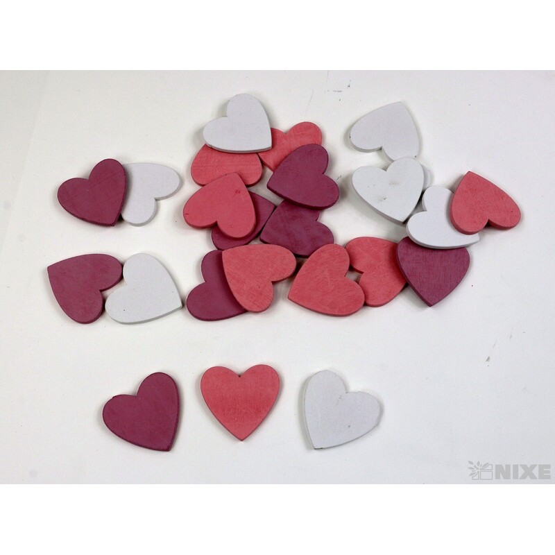 SRDCE 3,5cm 24ks*MIX BAREV