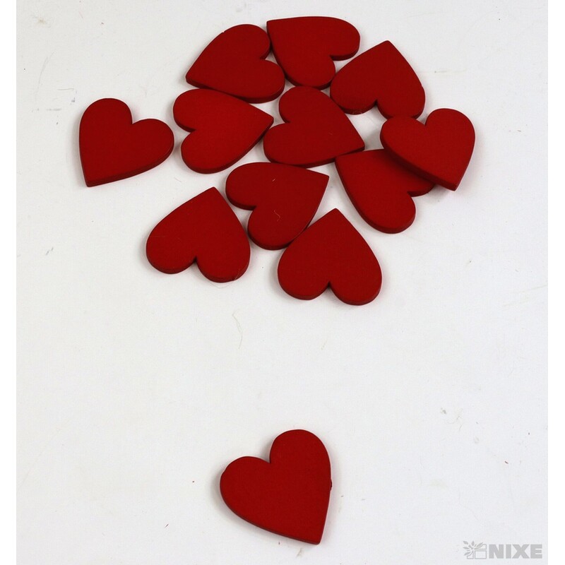 SRDCE 3cm 10ks*ČERVENÁ