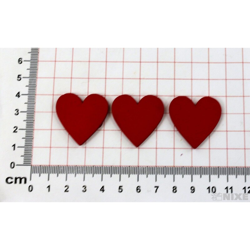 SRDCE 3cm 10ks*ČERVENÁ