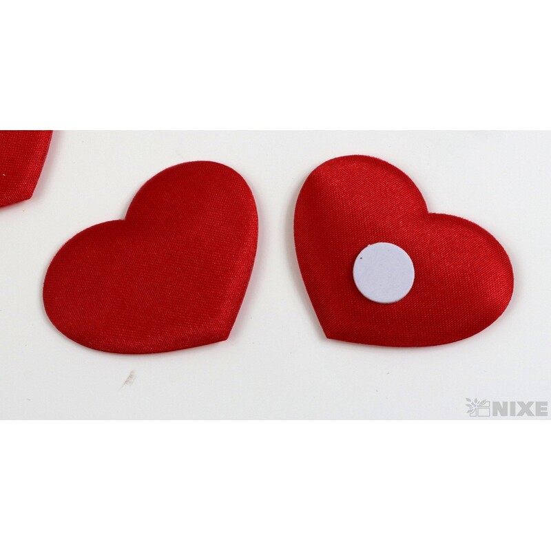 SRDCE NALEP. 4cm 30ks*ČERVENÁ