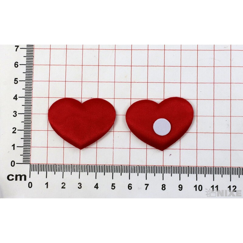 SRDCE NALEP. 4cm 30ks*ČERVENÁ