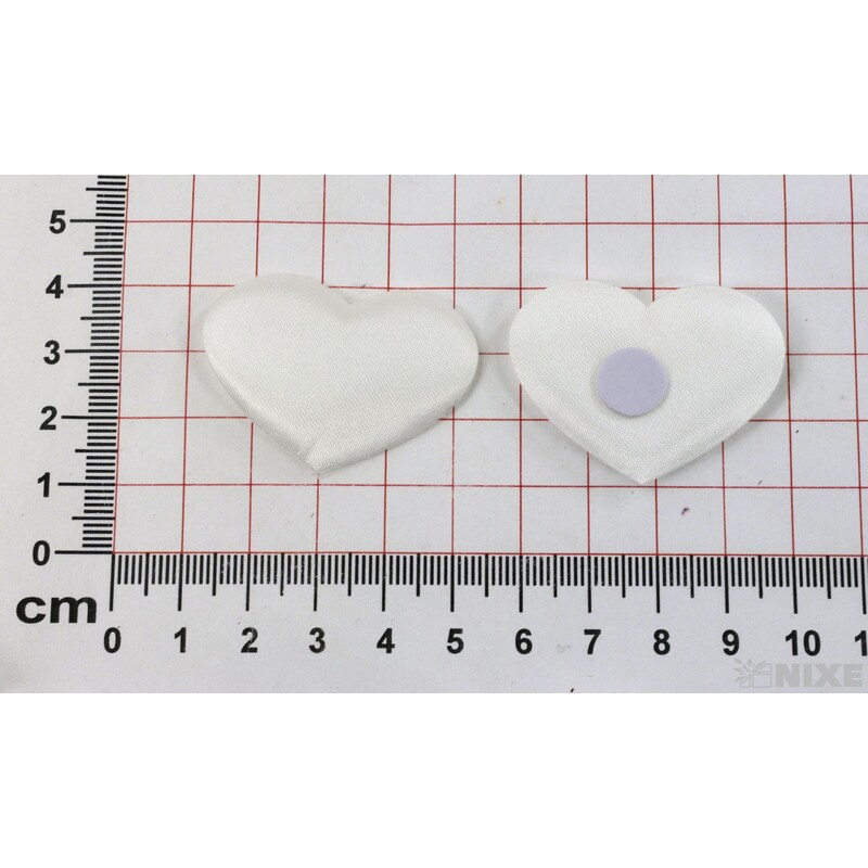 SRDCE NALEP. 4cm 30ks*BÍLÁ