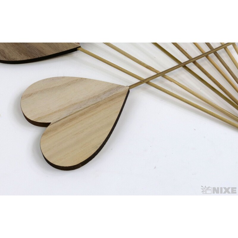 ZÁPICH D SRDCE 10ks 10x33cm*PŘÍRODNÍ