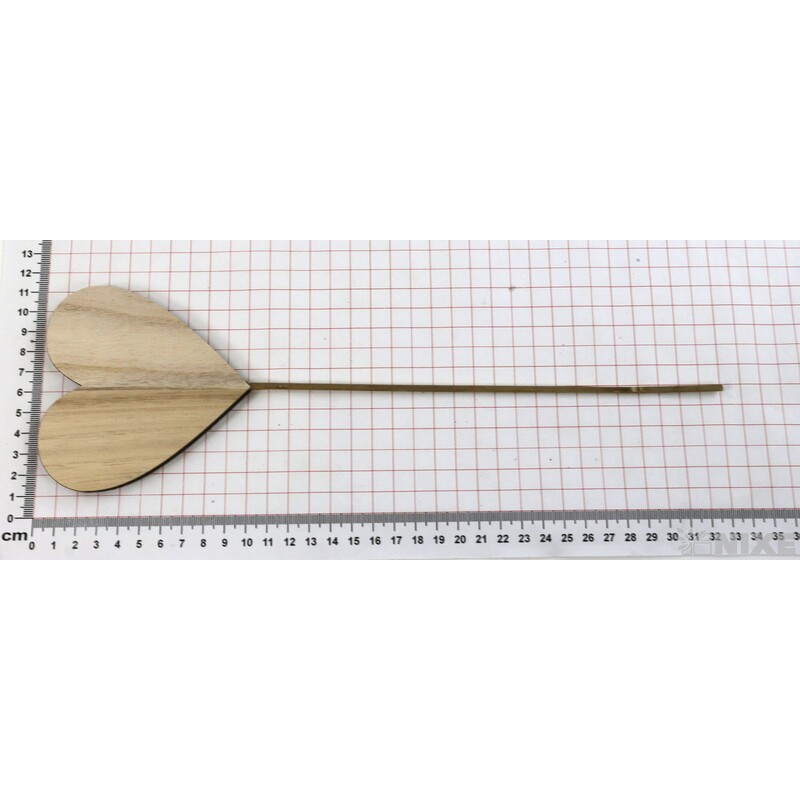 ZÁPICH D SRDCE 10ks 10x33cm*PŘÍRODNÍ