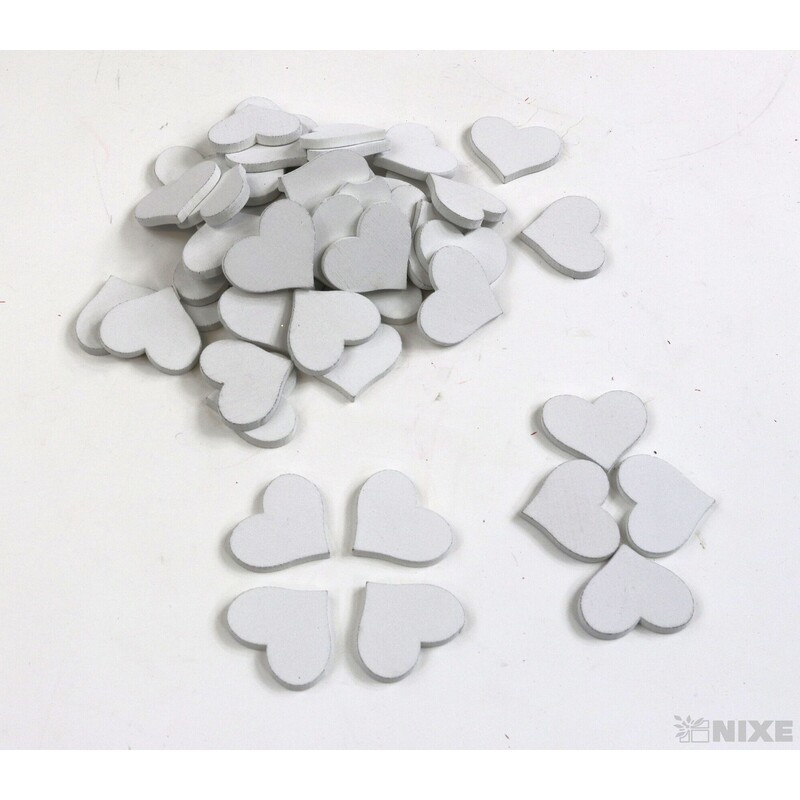 SRDCE 2cm 50ks*BÍLÁ