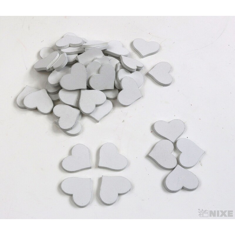 SRDCE 2cm 50ks*BÍLÁ