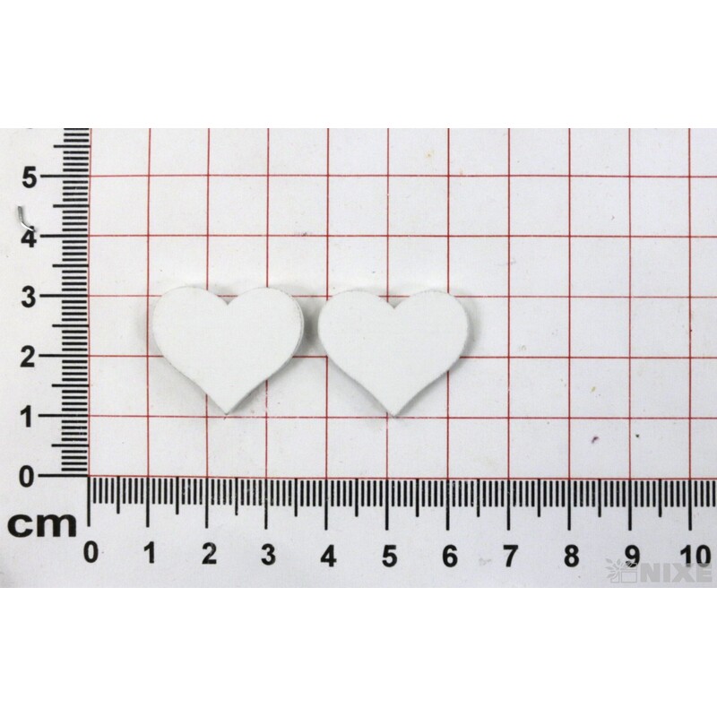 SRDCE 2cm 50ks*BÍLÁ