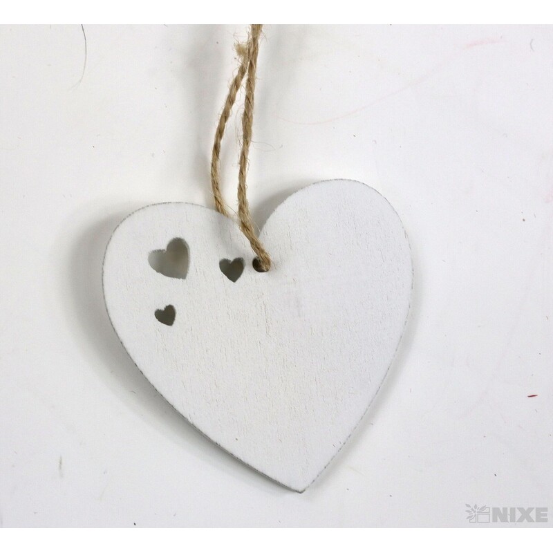 SRDCE 5cm 10ks*BÍLÁ