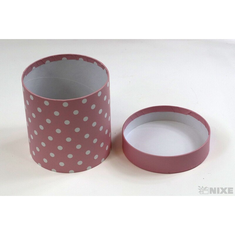 KVĚTINOVÝ BOX PUNTÍK 5ks pr. 12x12cm*RŮŽOVÁ