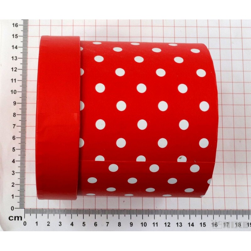 KVĚTINOVÝ BOX PUNTÍK 5ks pr. 12x12cm*ČERVENÁ