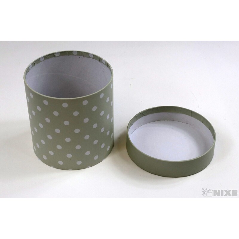 KVĚTINOVÝ BOX PUNTÍK 5ks pr. 12x12cm*ŠEDÁ