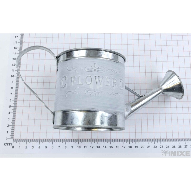 PLECHOVÁ KONEV 10x10cm*BÍLÁ