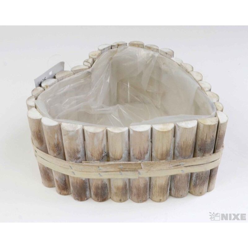 OBAL SRDCE 19x10cm*PŘÍRODNÍ