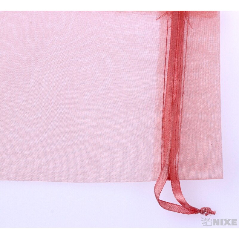 SÁČEK ORGANZA 12x17cm*STARORŮŽOVÁ