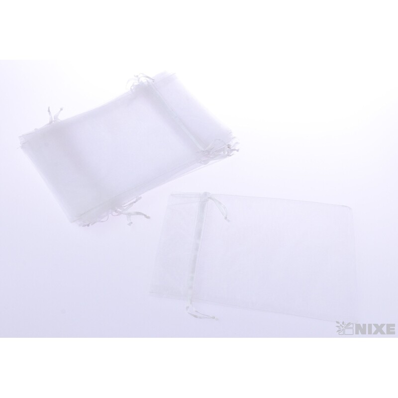 SÁČEK ORGANZA 15x22cm*BÍLÁ