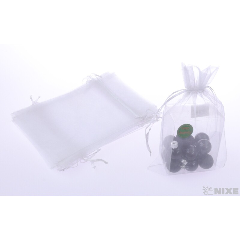 SÁČEK ORGANZA 15x22cm*BÍLÁ