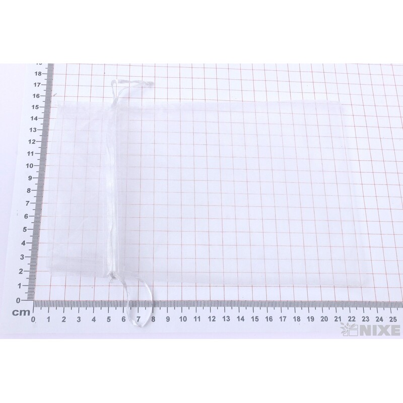 SÁČEK ORGANZA 15x22cm*BÍLÁ