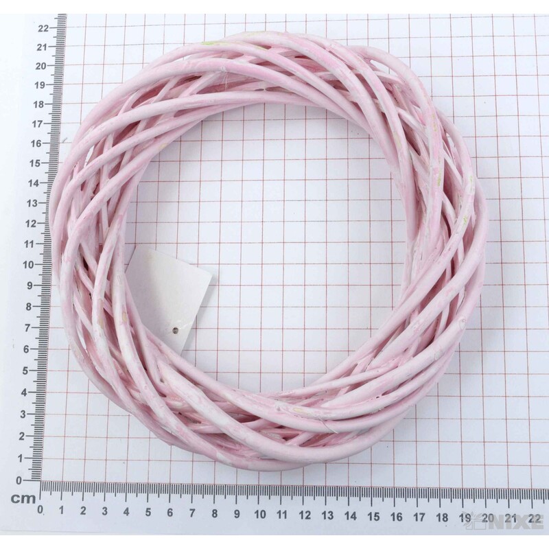 VĚNEC PROUTĚNÝ 20cm*MIX BAREV