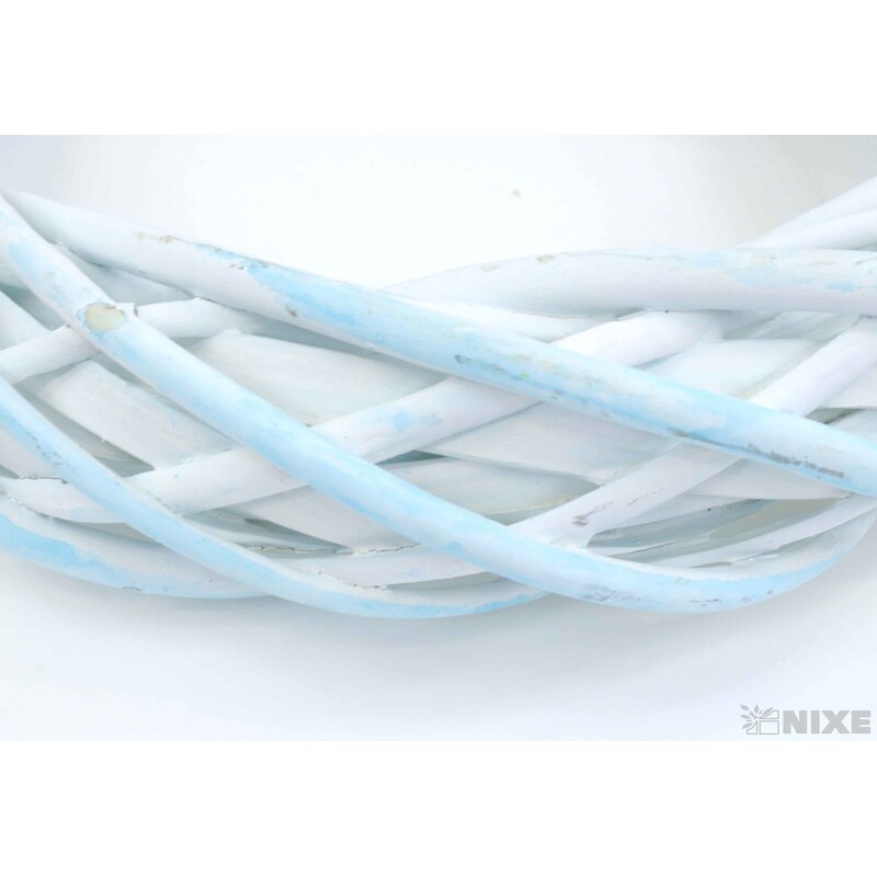 VĚNEC PROUTĚNÝ 30cm*MIX BAREV