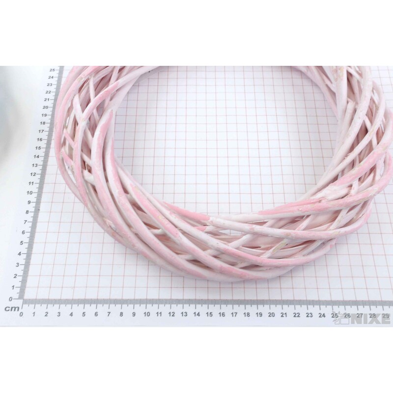 VĚNEC PROUTĚNÝ 30cm*MIX BAREV