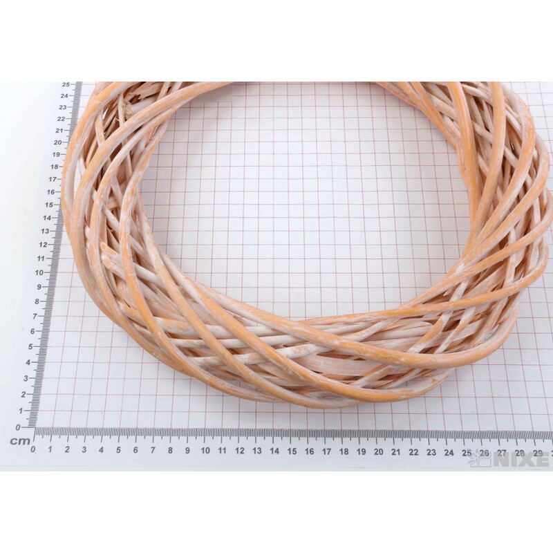 VĚNEC PROUTĚNÝ 30cm*MIX BAREV