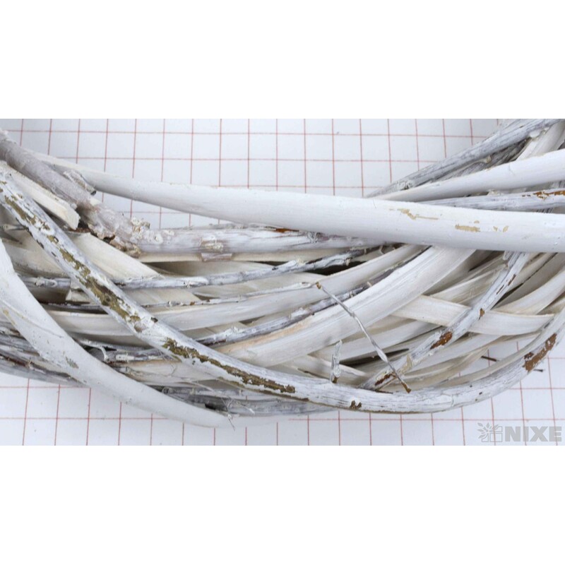 VĚNEC PROUTĚNÝ 33cm*BÍLÁ