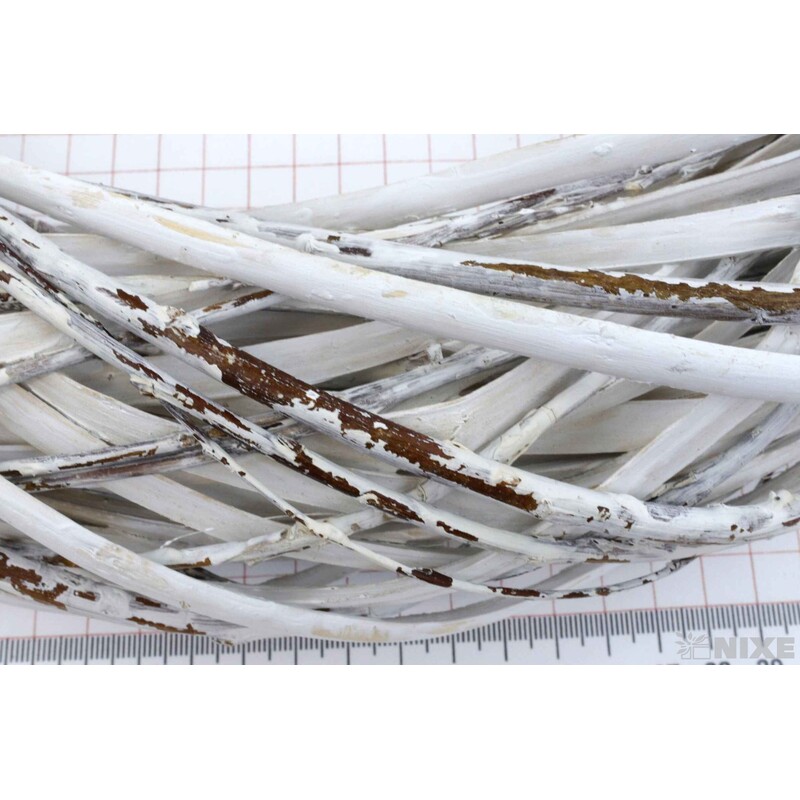 VĚNEC PROUTĚNÝ 38cm*BÍLÁ