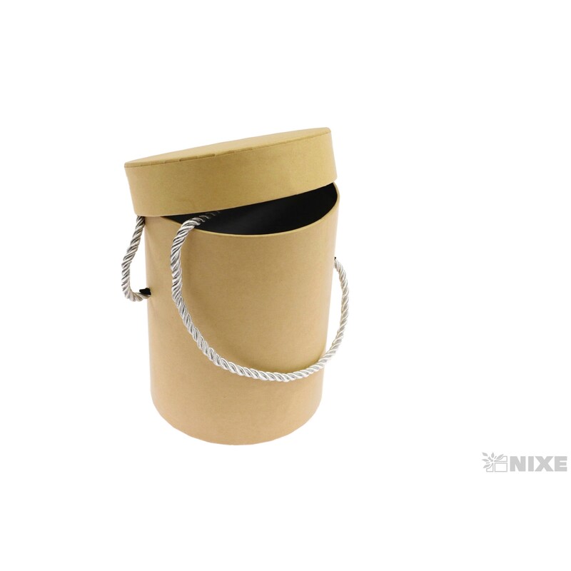 KVĚTINOVÝ BOX 12x13cm*PŘÍRODNÍ