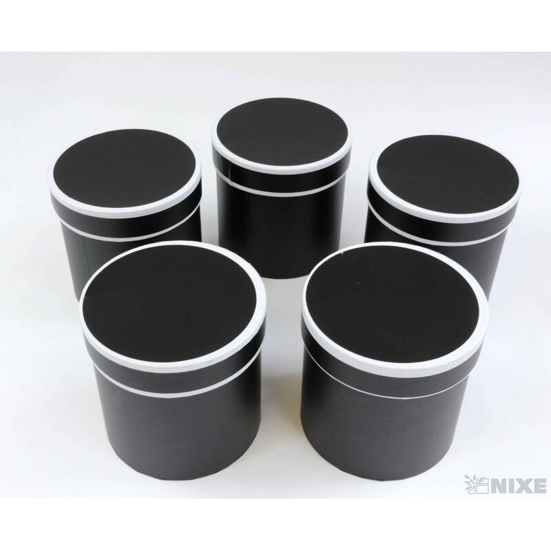 KVĚTINOVÝ BOX 5ks pr. 12x12cm*ČERNÁ