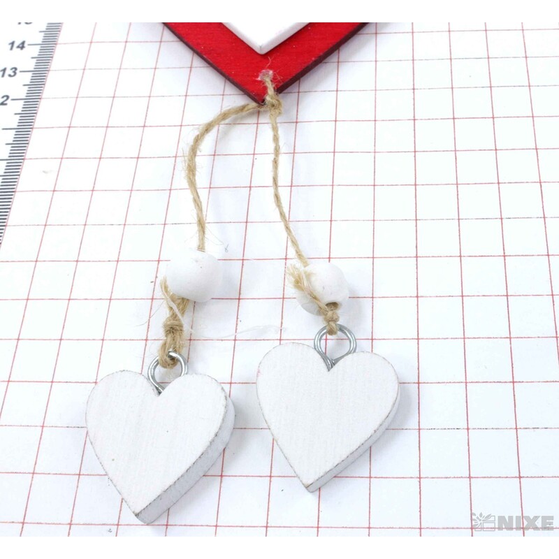 ZÁVĚS SRDCE 10x22cm*ČERVENÁ