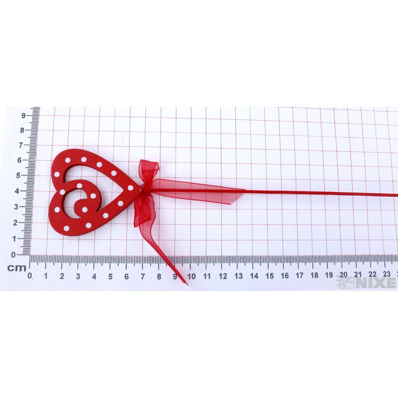 ZÁPICH SRDCE 8x28cm 16ks*MIX BAREV