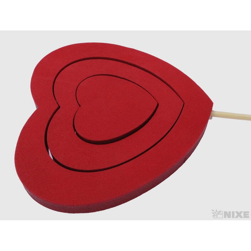 ZÁPICH SRDCE 10x40cm 8ks*ČERVENÁ