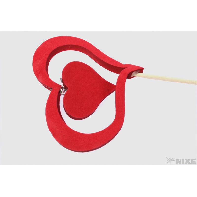 ZÁPICH SRDCE 9x60cm 10ks*ČERVENÁ