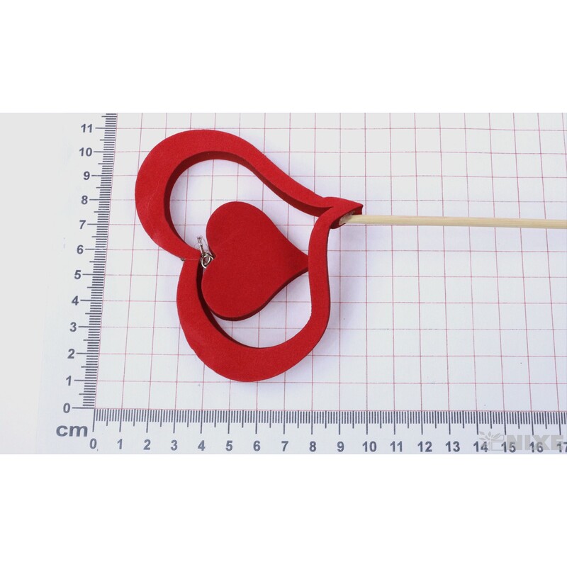 ZÁPICH SRDCE 9x60cm 10ks*ČERVENÁ