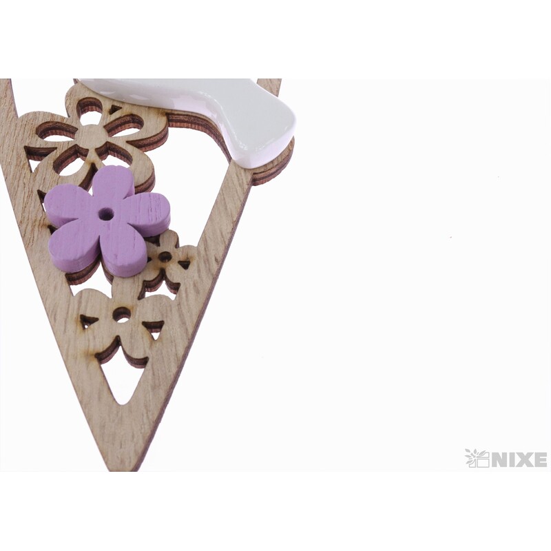 ZÁVĚS PTÁČEK SRDCE 15x8cm V+