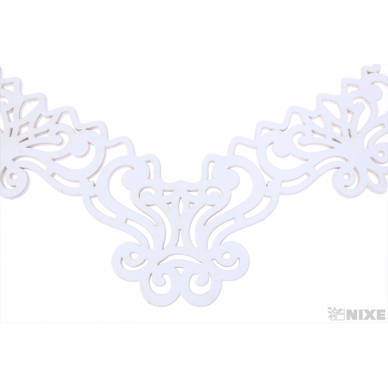 ZÁVĚS SRDCE 30x26cm*BÍLÁ