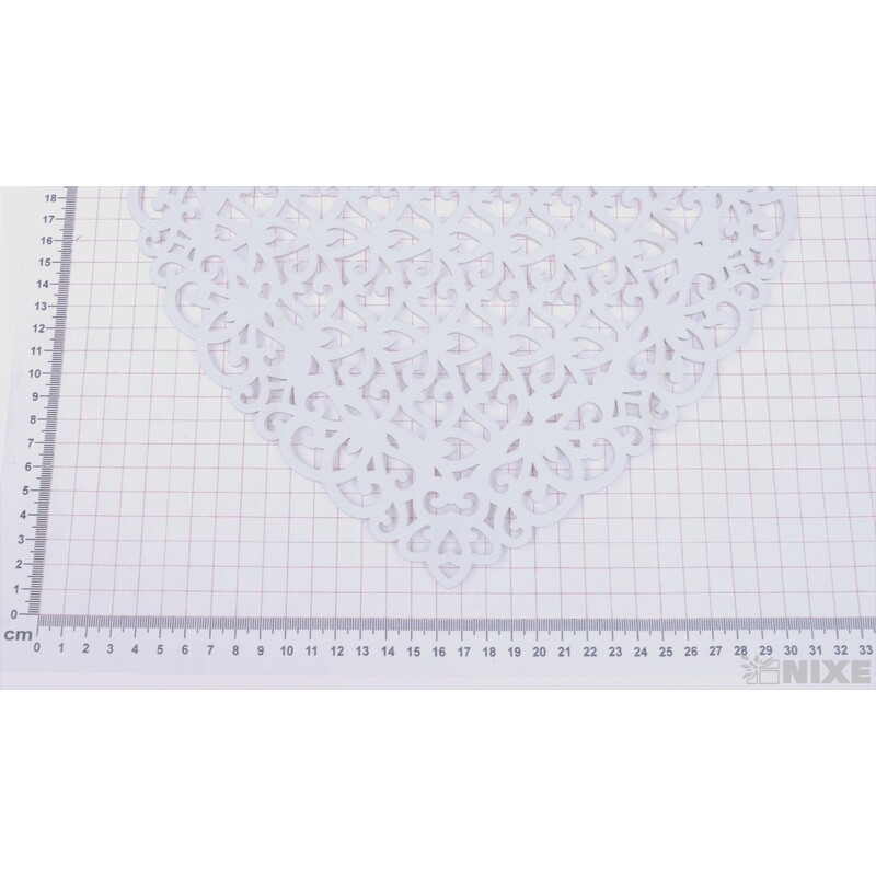 ZÁVĚS SRDCE 30cm*BÍLÁ V+