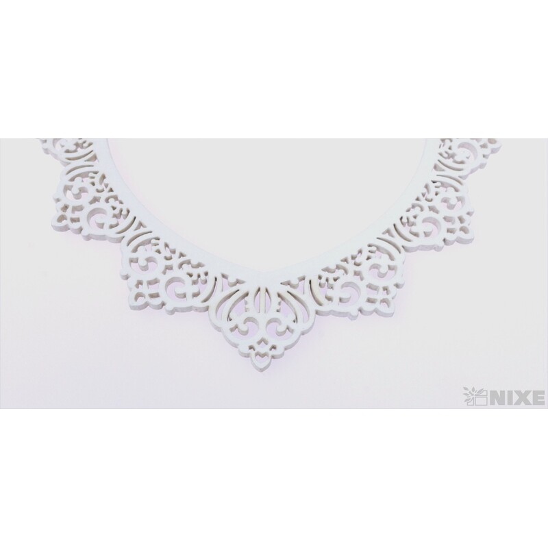 ZÁVĚS SRDCE 15x14cm*BÍLÁ