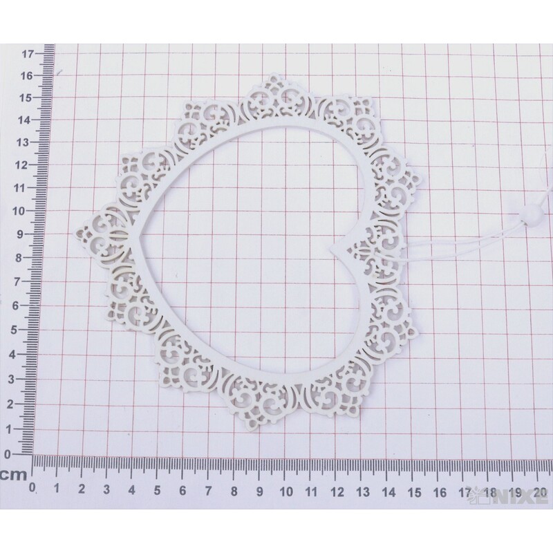 ZÁVĚS SRDCE 15x14cm*BÍLÁ