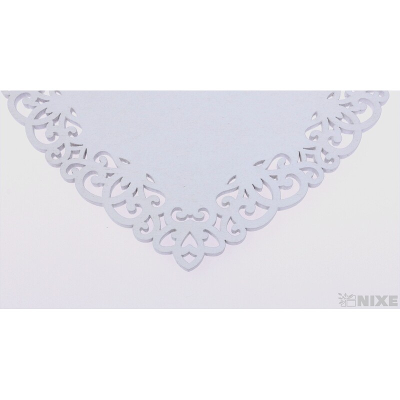 ZÁVĚS SRDCE 15cm*BÍLÁ