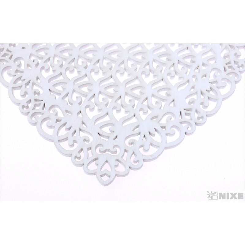 ZÁVĚS SRDCE 15cm*BÍLÁ