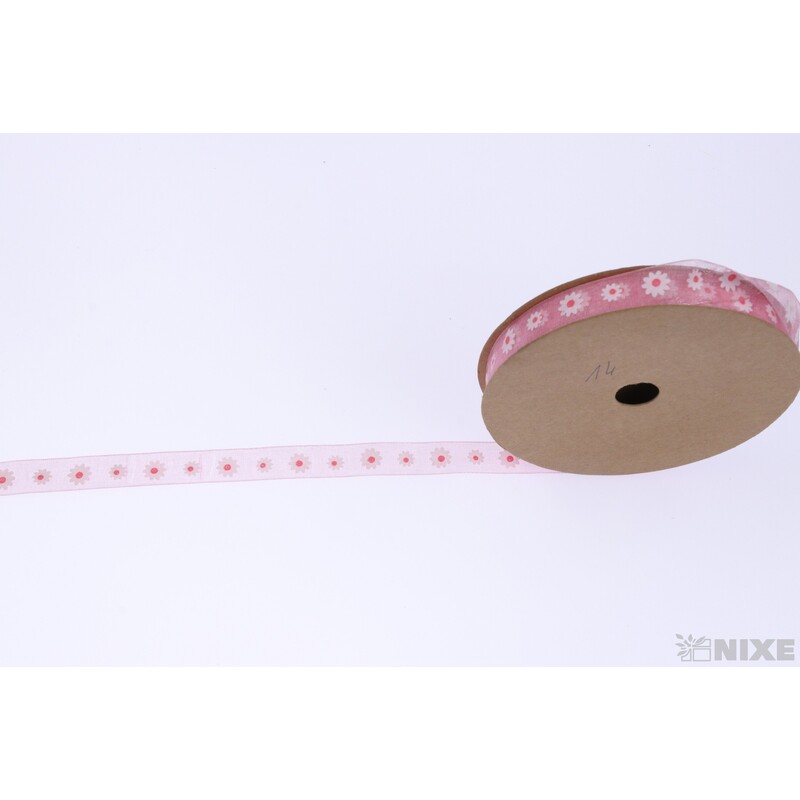 STUHA KVĚT 12mmx25yd*RŮŽOVÁ