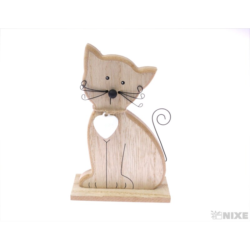 KOČKA 15cm*PŘÍRODNÍ