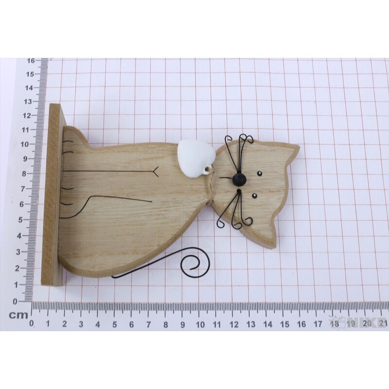 KOČKA 15cm*PŘÍRODNÍ