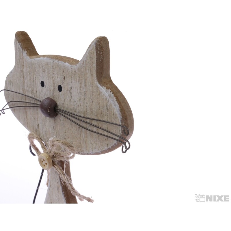 KOČKA 18cm*PŘÍRODNÍ