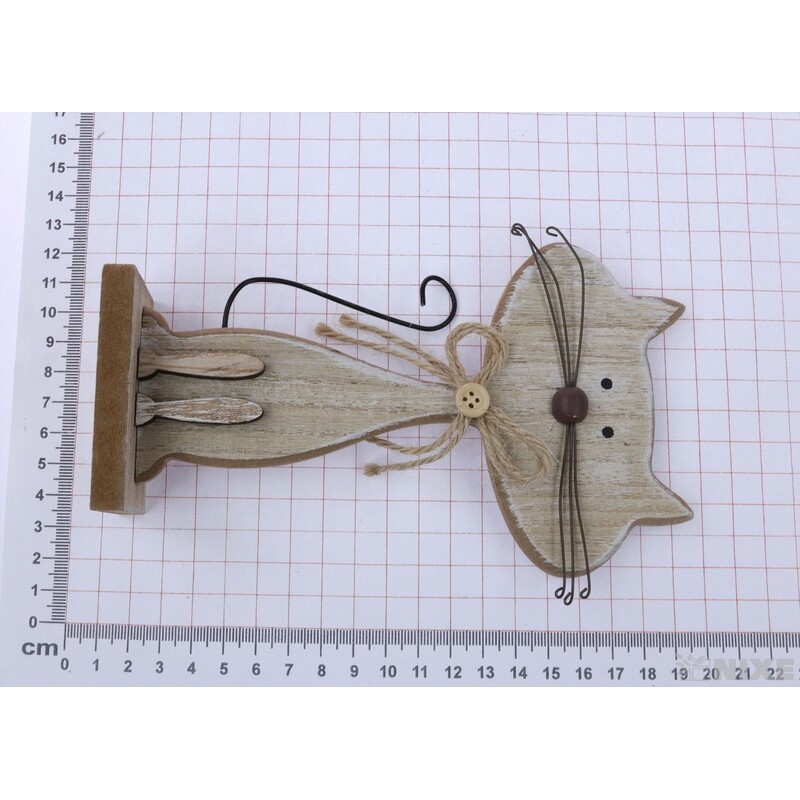 KOČKA 18cm*PŘÍRODNÍ